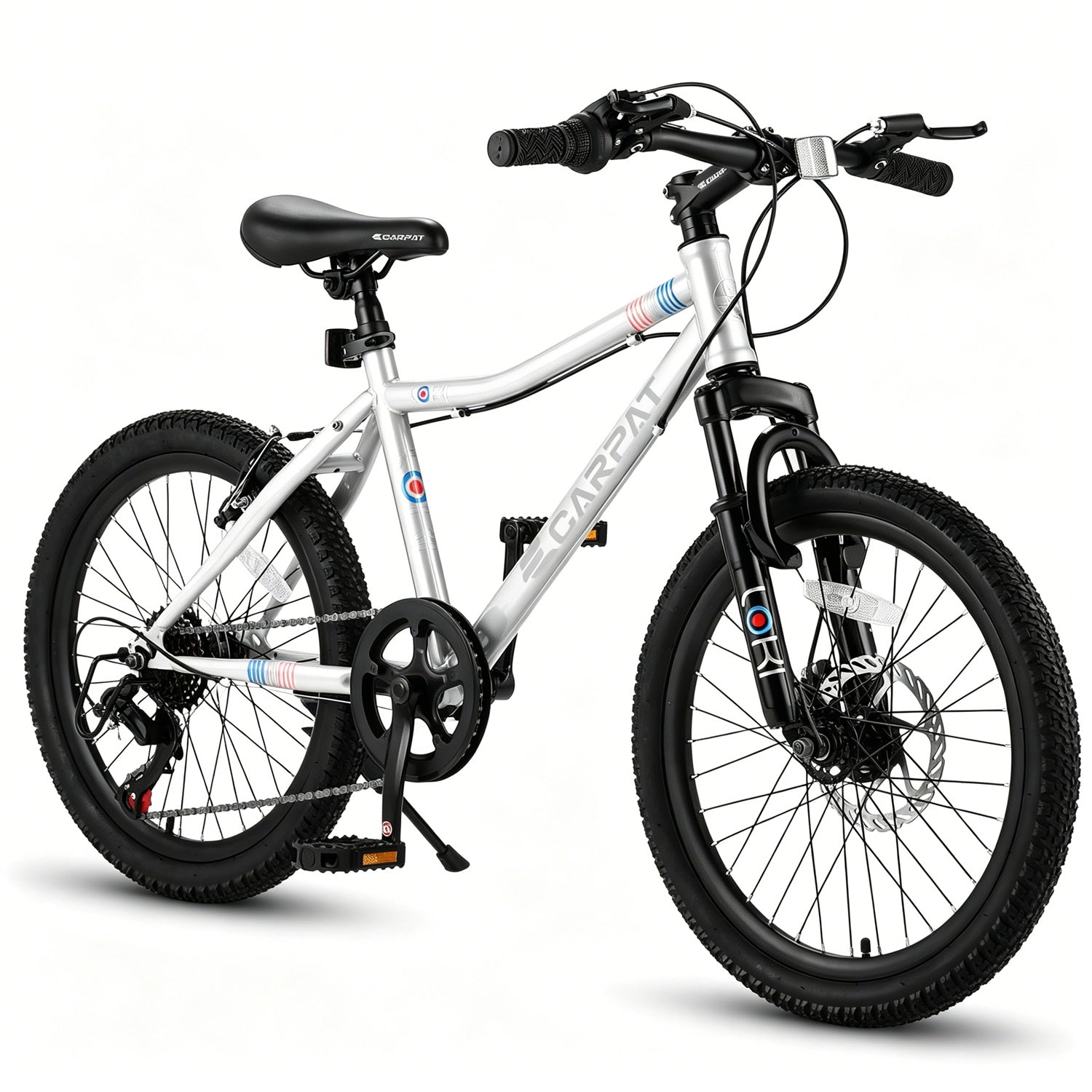 20 Inch Kids Mountain Bike, 7-Speed with Front Suspension