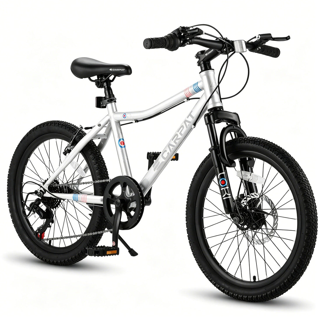 20 Inch Kids Mountain Bike, 7-Speed with Front Suspension