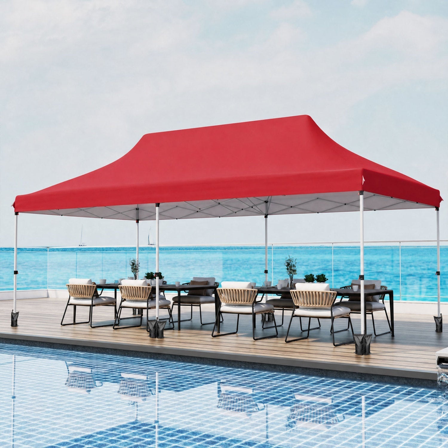 Pop Up Canopy Tent 10x20 FT with Carry Bag