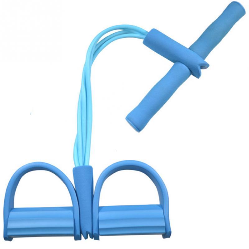 Natural Latex Foot Pedal Resistance Rope Fitness Expander