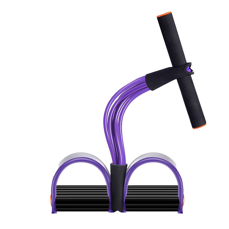 Natural Latex Foot Pedal Resistance Rope Fitness Expander
