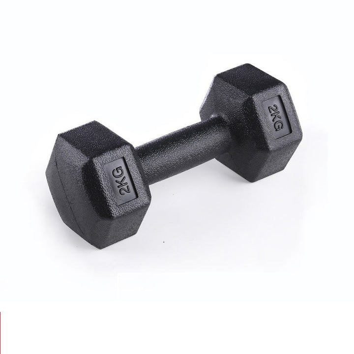 Rubberized Dumbbells for Men Women Arm Training Fitness