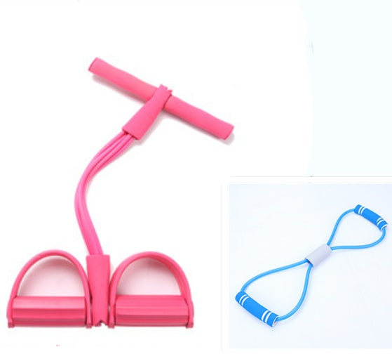 Natural Latex Foot Pedal Resistance Rope Fitness Expander