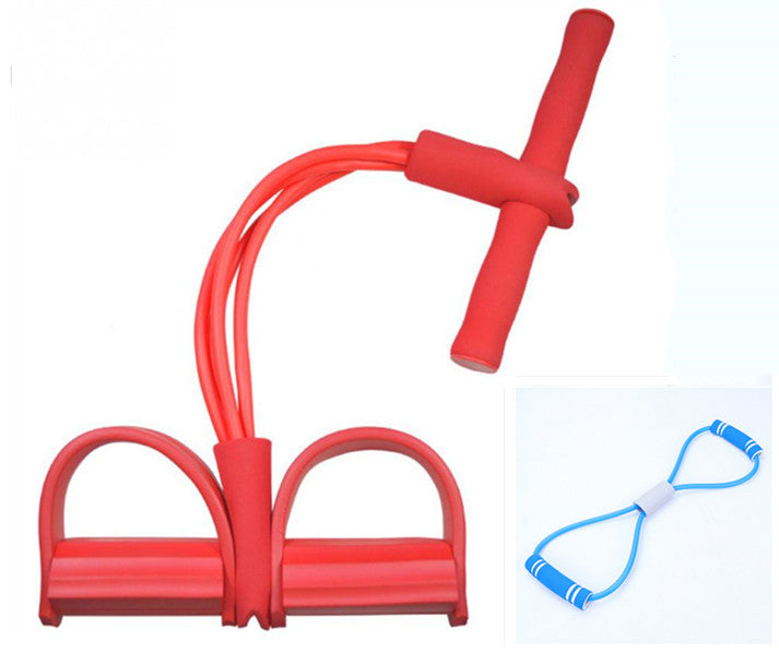 Natural Latex Foot Pedal Resistance Rope Fitness Expander
