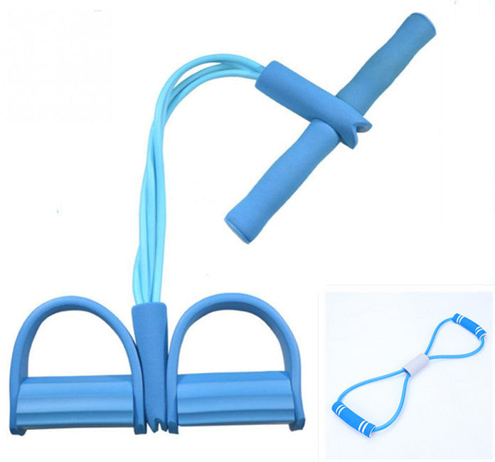 Natural Latex Foot Pedal Resistance Rope Fitness Expander