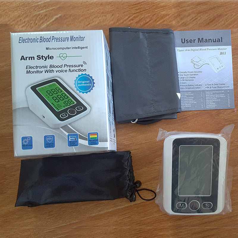 Large Screen Voice Arm Blood Pressure Monitor