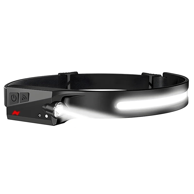 USB Rechargeable LED Headlamp Waterproof Motion Sensor Light