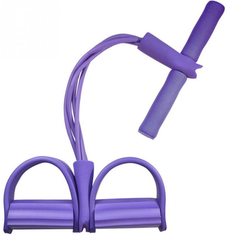Natural Latex Foot Pedal Resistance Rope Fitness Expander