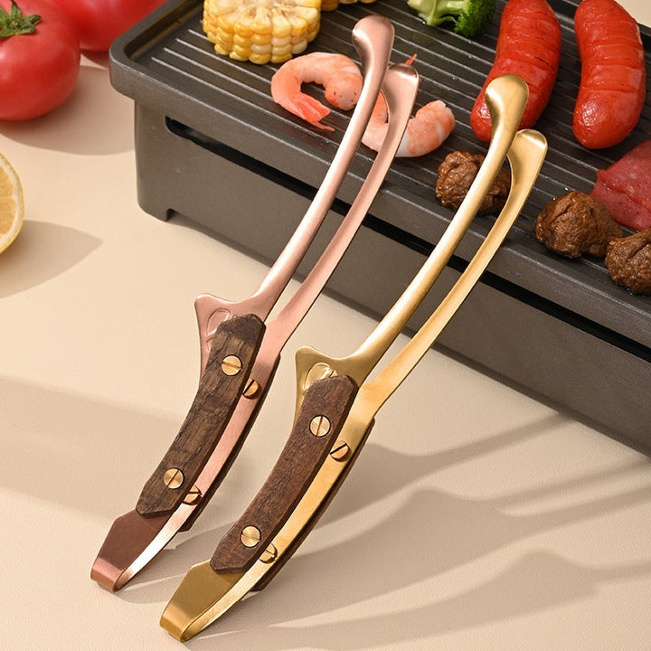 304 Stainless Steel Barbecue Tongs For Camping Grilling And Pan-Frying Steak