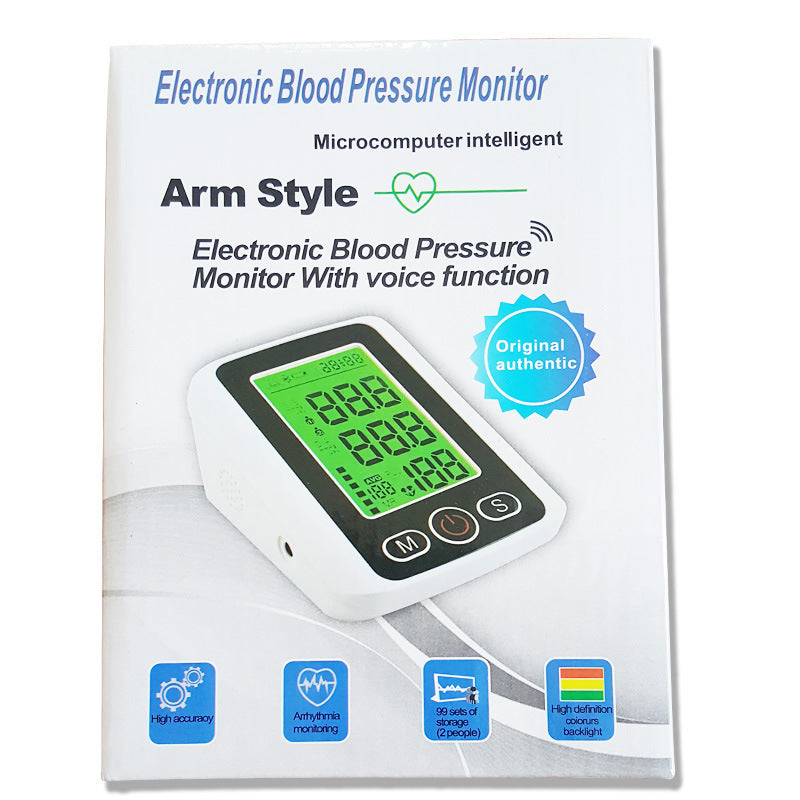 Large Screen Voice Arm Blood Pressure Monitor