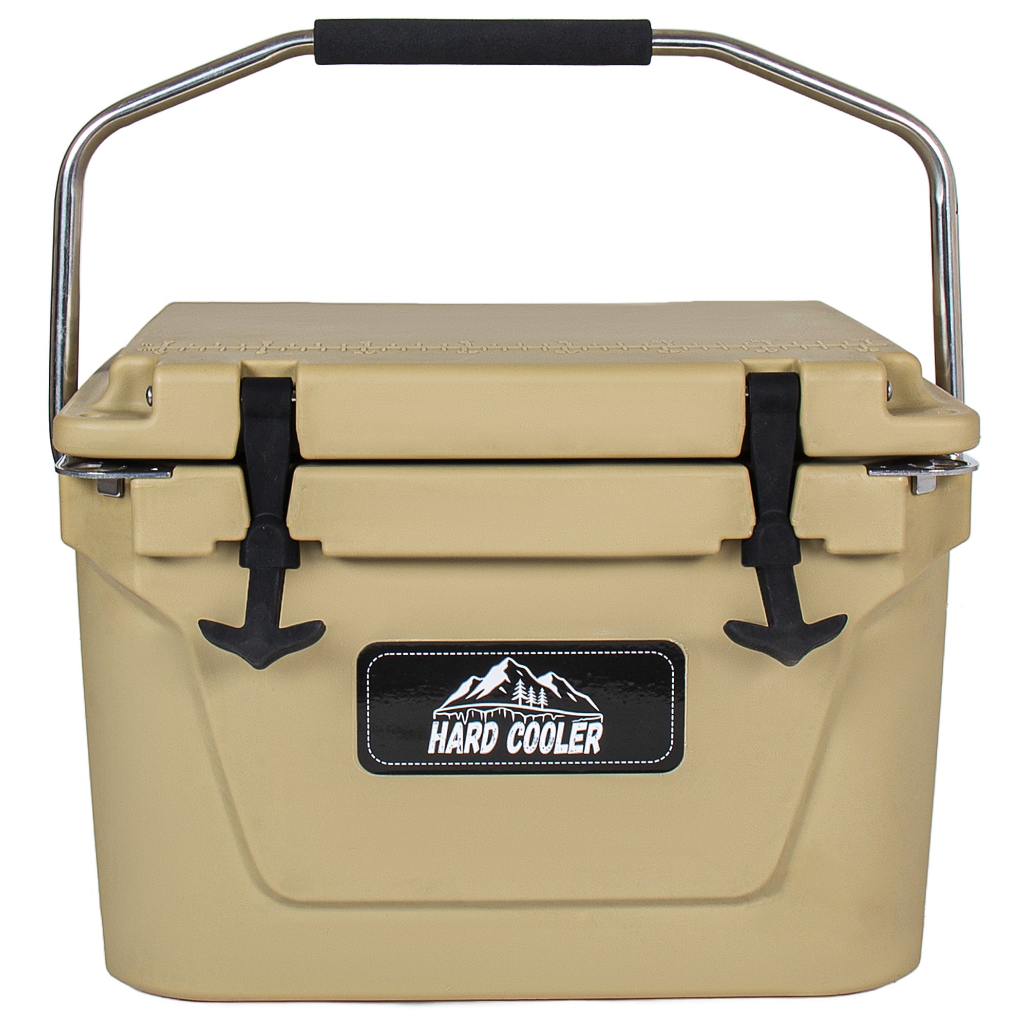 20 Quart Khaki Cooler, Ultra-Tough Hard Shell Ice Chest