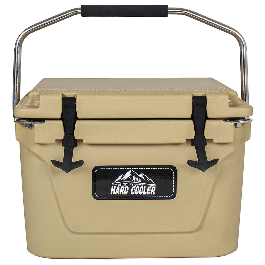 20 Quart Khaki Cooler, Ultra-Tough Hard Shell Ice Chest
