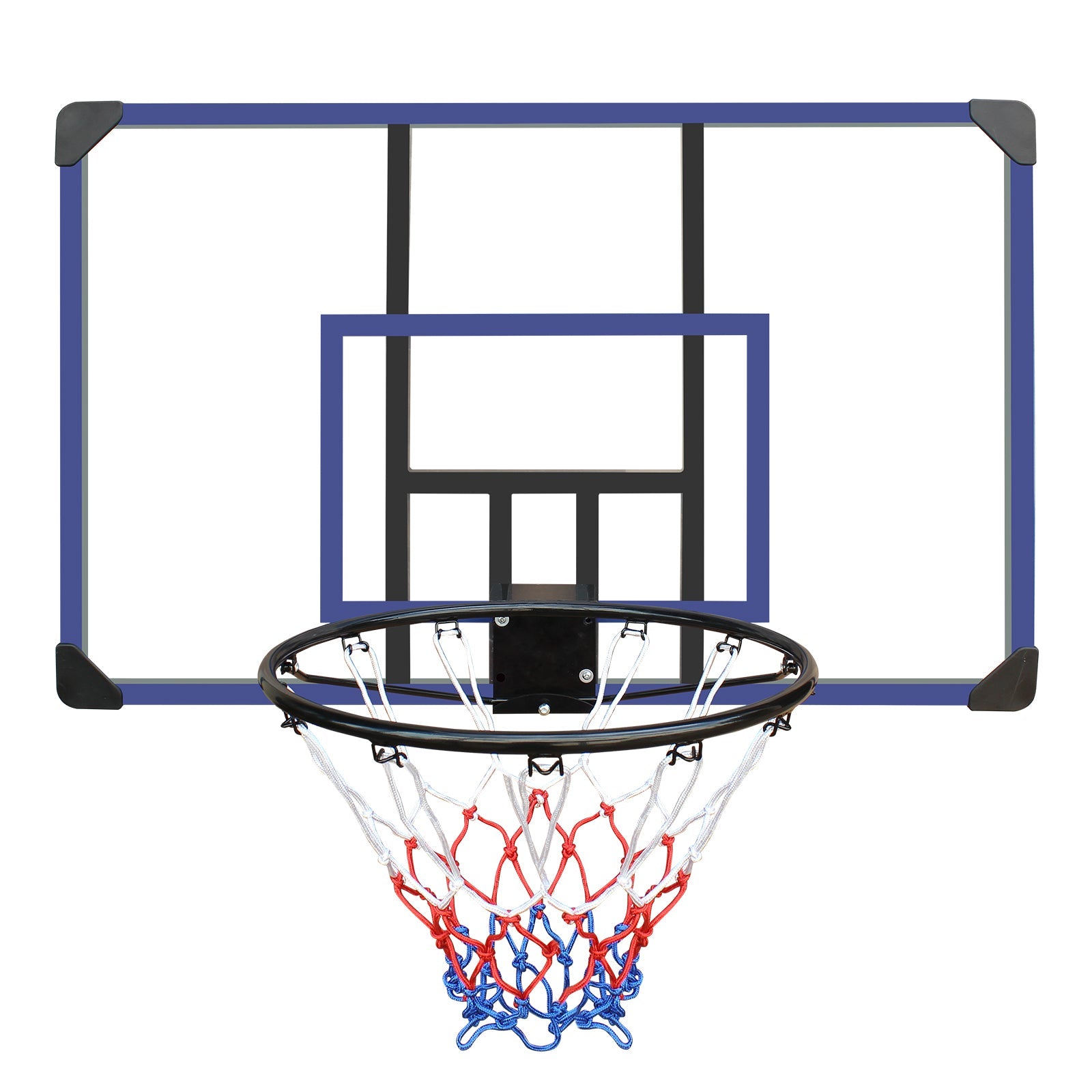 Wall Mounted Basketball Hoop with Shatterproof Backboard