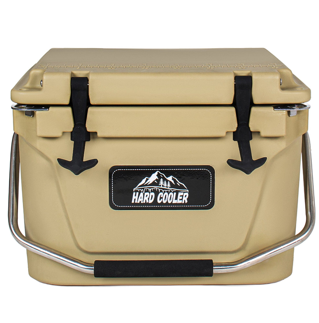 20 Quart Khaki Cooler, Ultra-Tough Hard Shell Ice Chest