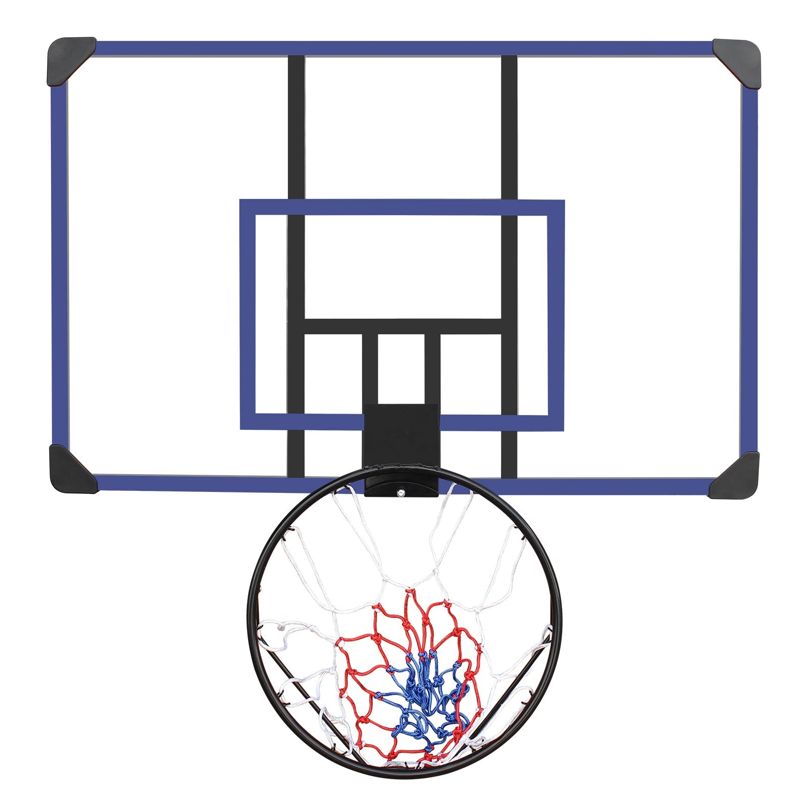 Wall Mounted Basketball Hoop with Shatterproof Backboard