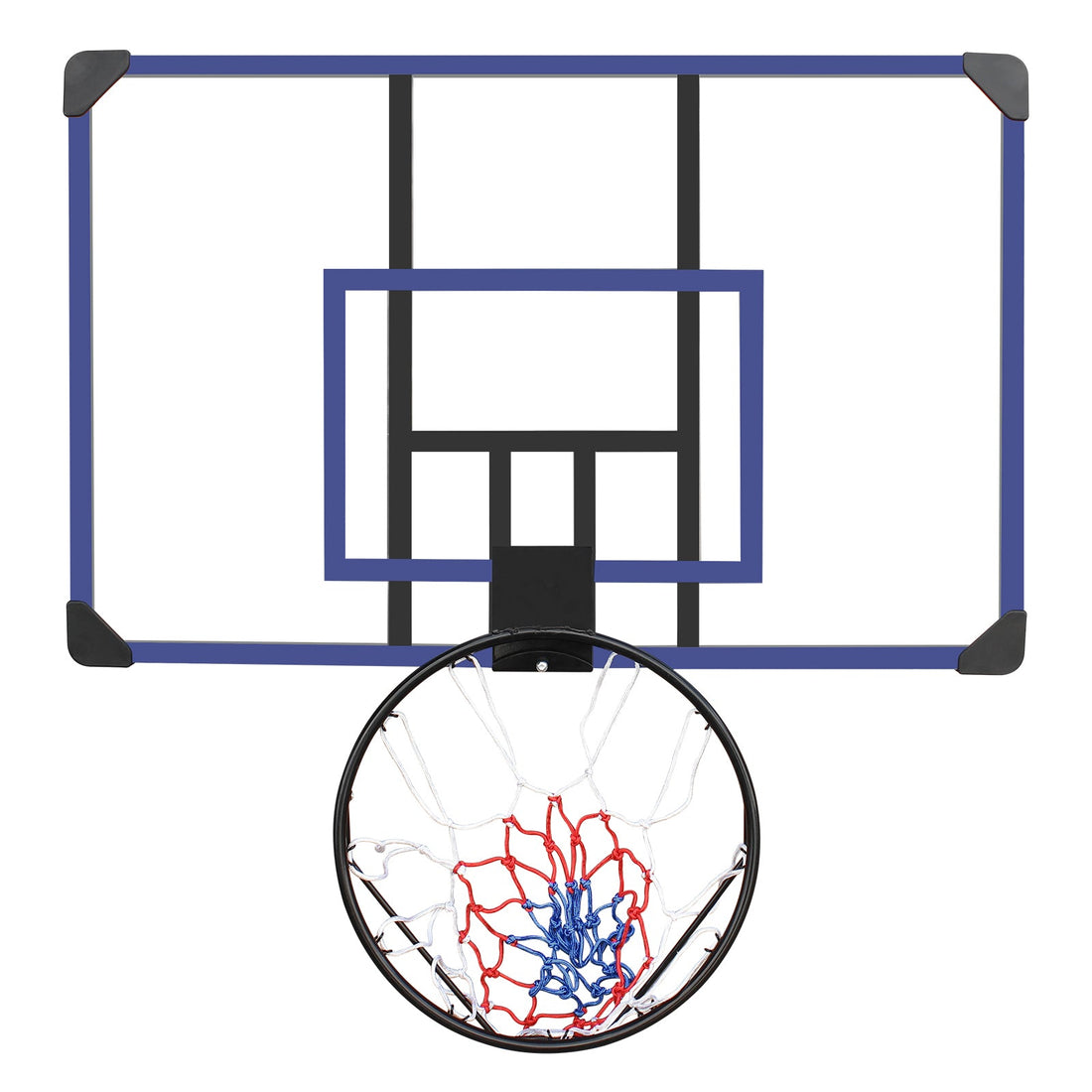 Wall Mounted Basketball Hoop with Shatterproof Backboard