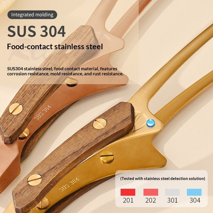 304 Stainless Steel Barbecue Tongs For Camping Grilling And Pan-Frying Steak
