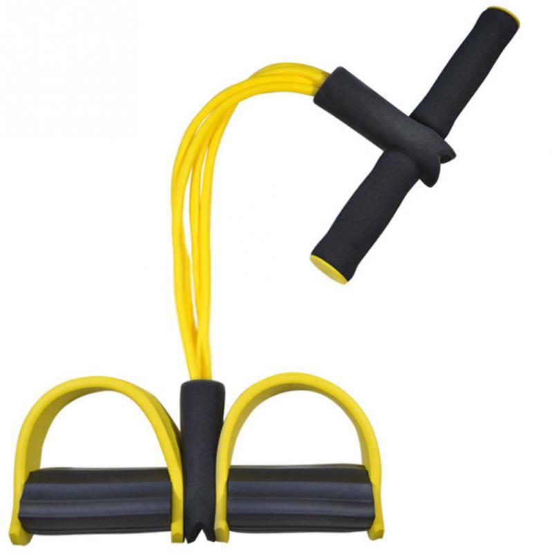 Natural Latex Foot Pedal Resistance Rope Fitness Expander