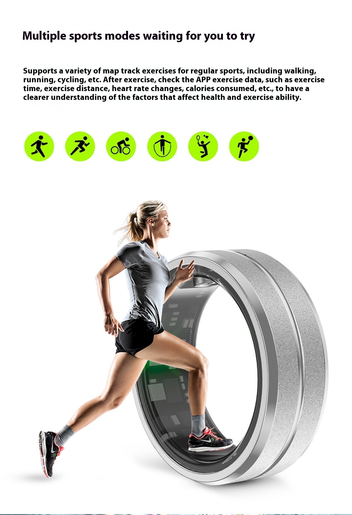 Smart Ring | Sleep Health Monitoring, IP68 Waterproof