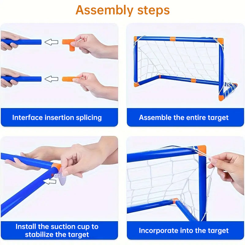 Mini Foldable Soccer Set with Detachable Goal Posts