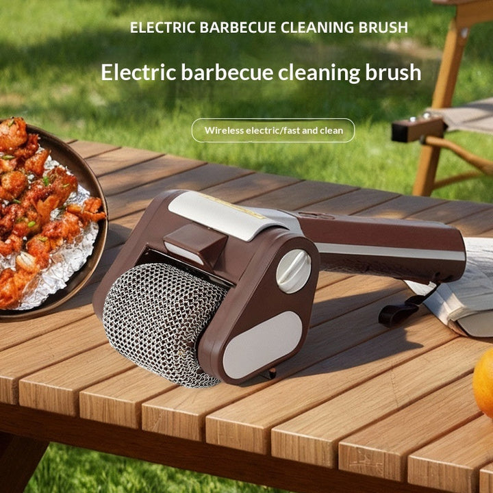 New Stainless Steel Roller With LED Lights For Removing Burnt Food Brushless Barbecue Grill