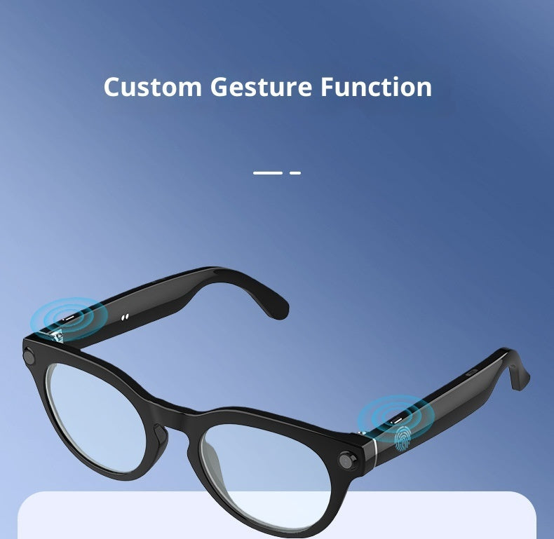 HeyCyan Onyx Black AI Smart Glasses | 8MP Anti-Shake 2K Video Recording, Real-Time Translation & Object Recognition
