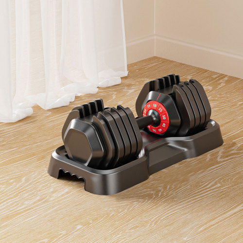 10-in-1 Adjustable Dumbbell Set with Rotating Handle