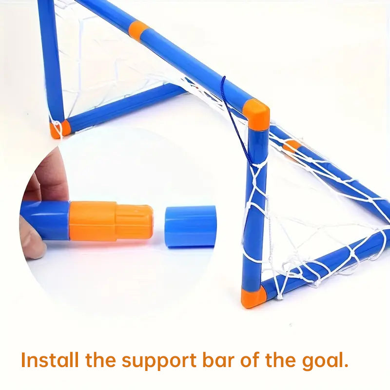 Mini Foldable Soccer Set with Detachable Goal Posts