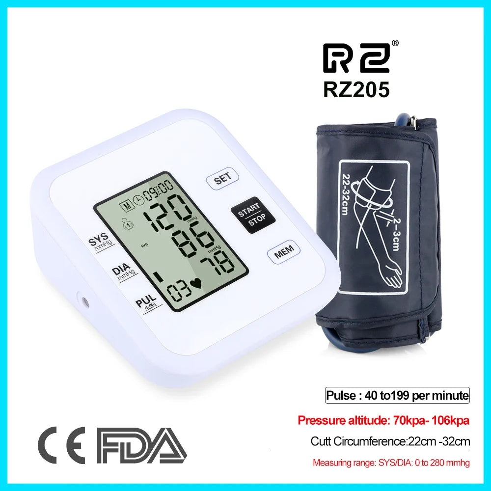 Digital Arm Blood Pressure Monitor Heart Rate Meter