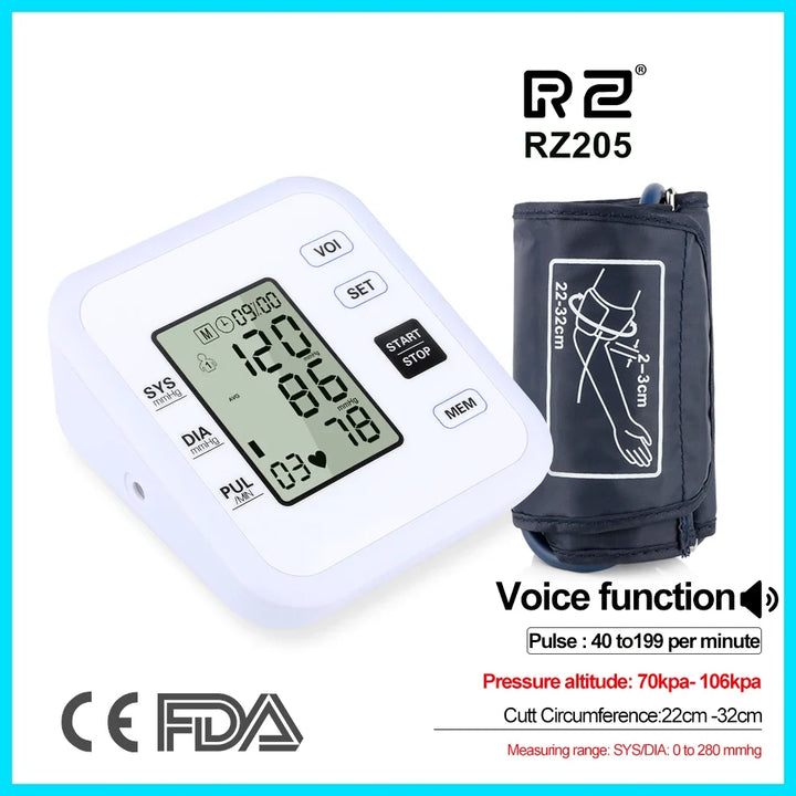Digital Arm Blood Pressure Monitor Heart Rate Meter