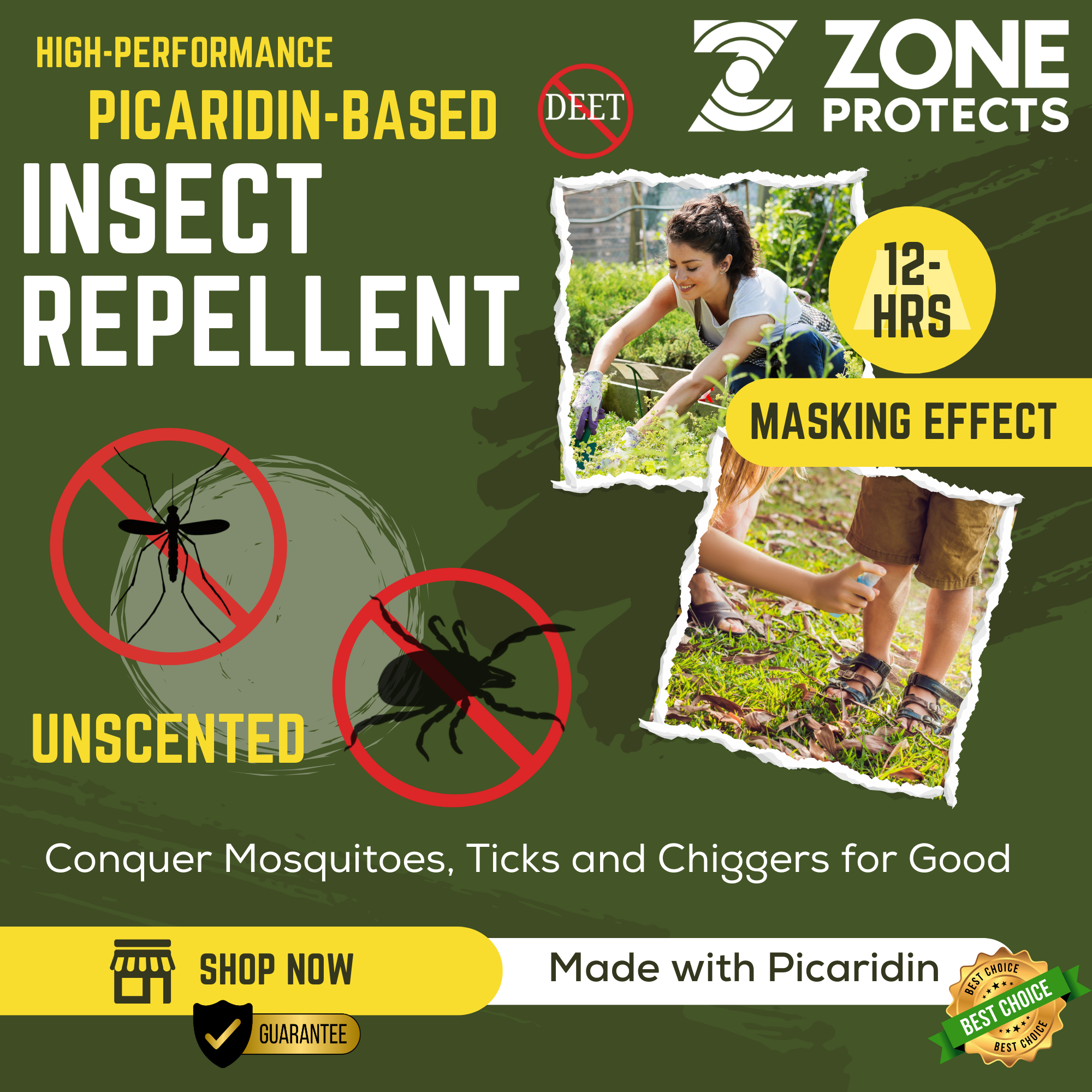 Unscented Picaridin Super Bundle Insect Repellent