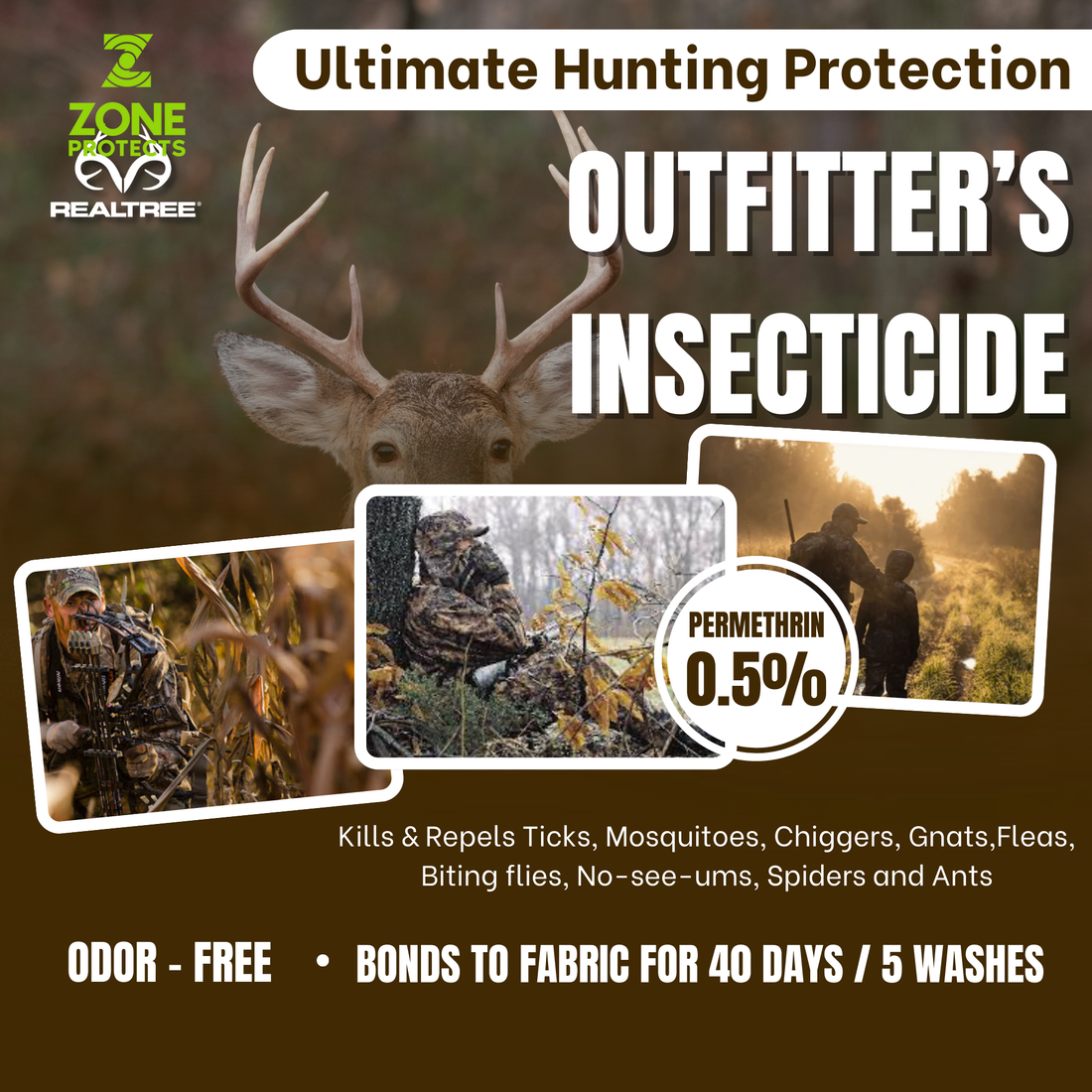 Realtree Outfitter's Permethrin Spray, 32oz