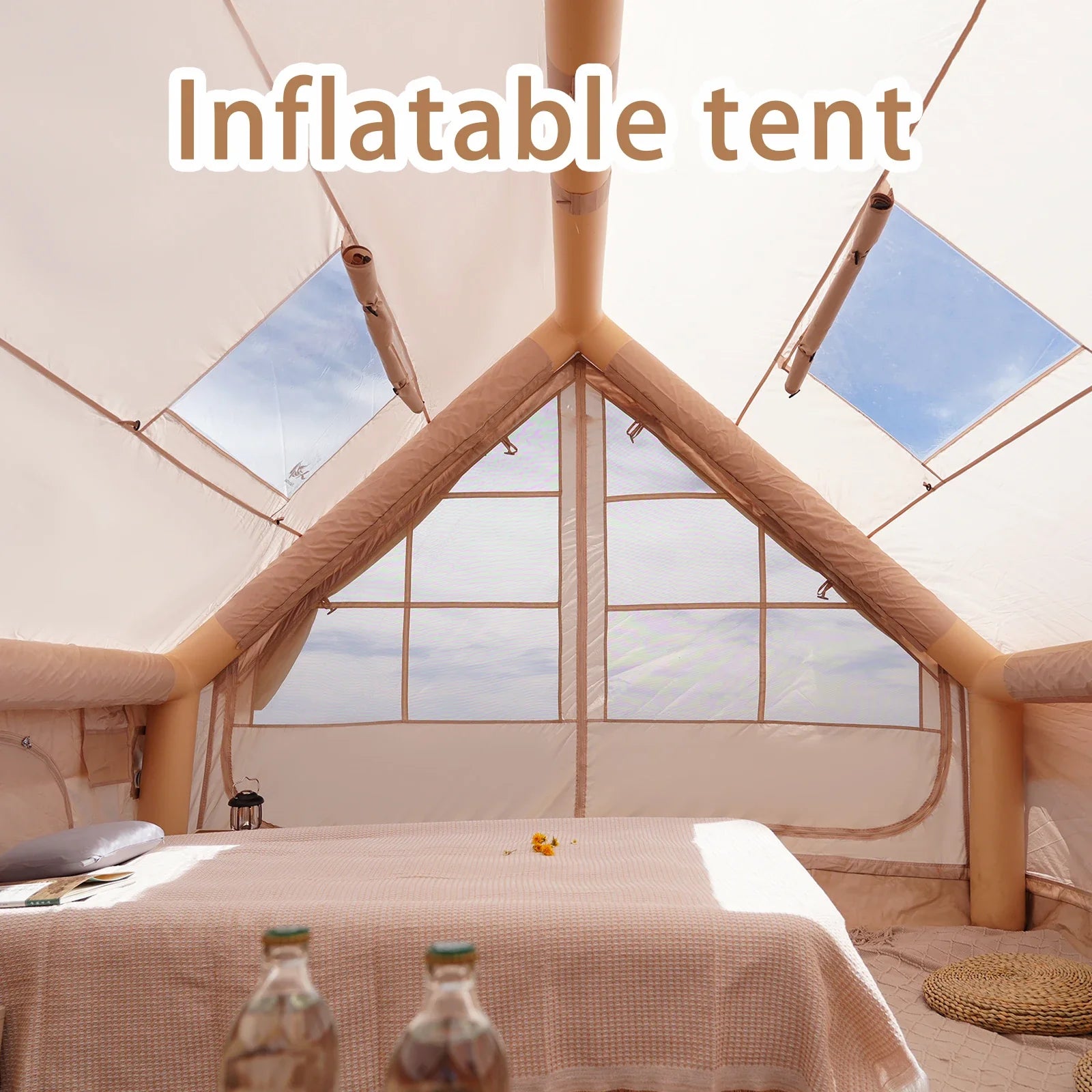 Pakicetus Inflatable Camping Tent Quick Setup Air Frame Shelter