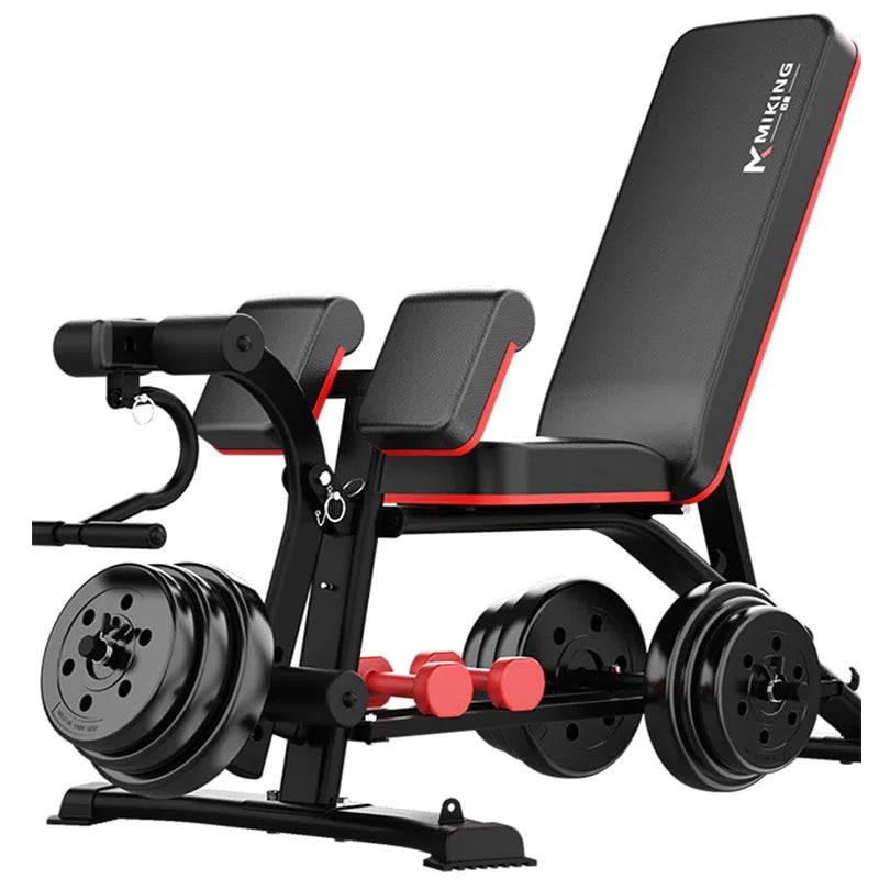 Multi-Function Weightlifting Bench for Home Fitness Training