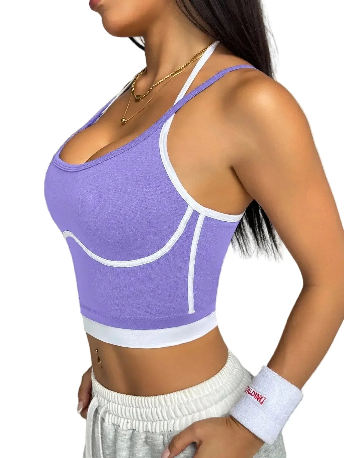 Women’s Supportive Color Block Workout Top