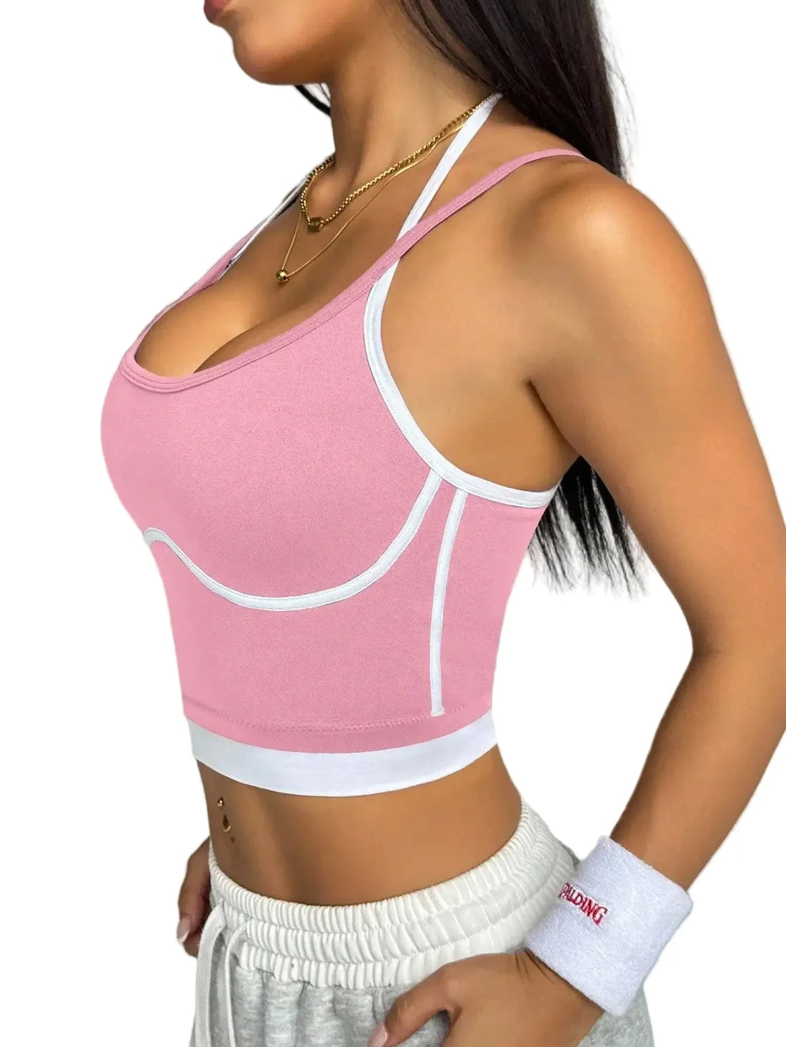 Women’s Supportive Color Block Workout Top