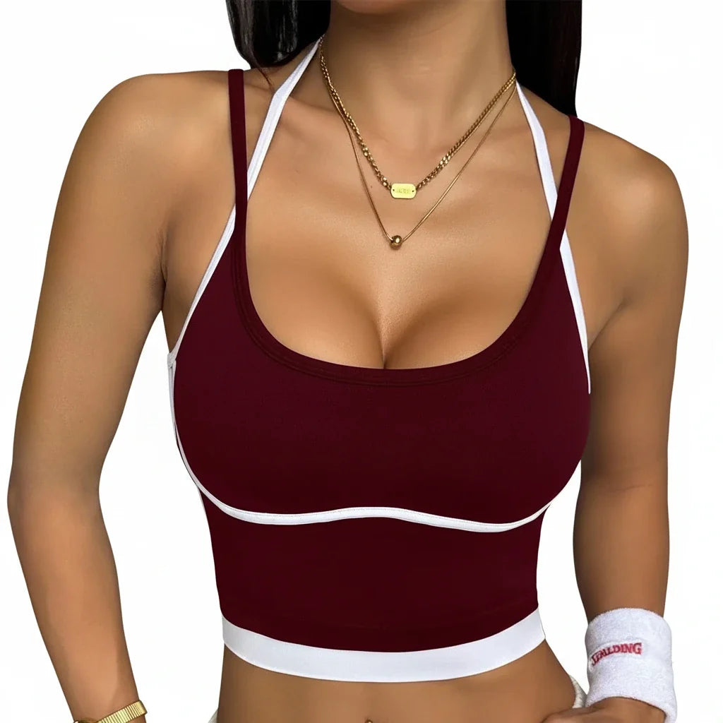 Women’s Supportive Color Block Workout Top
