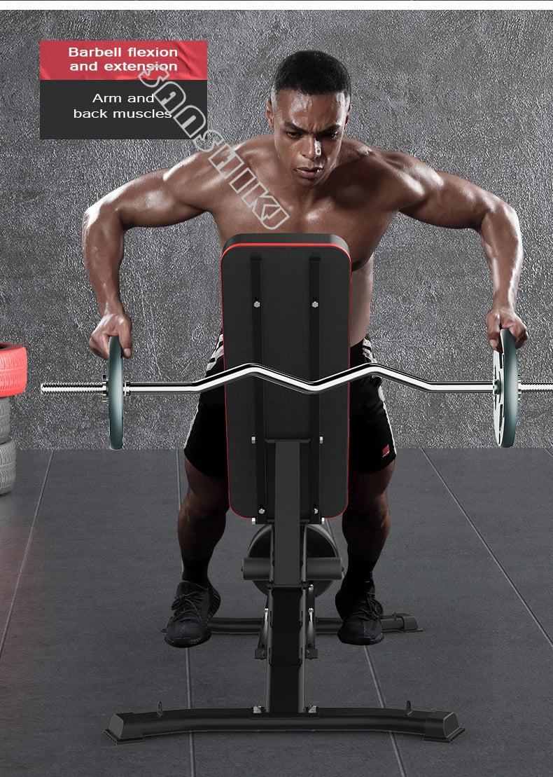 Multi-Function Weightlifting Bench for Home Fitness Training