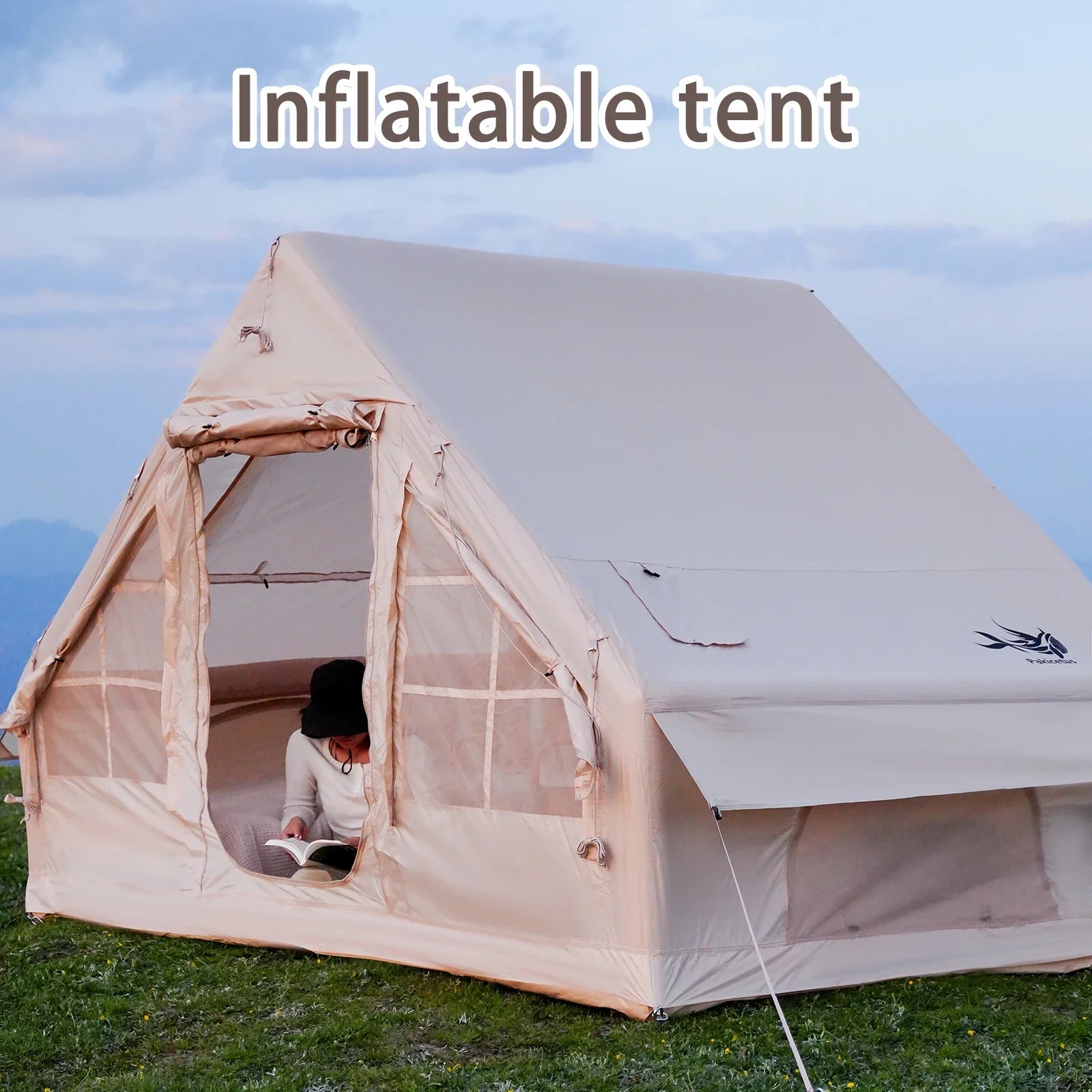 Pakicetus Inflatable Camping Tent Quick Setup Air Frame Shelter