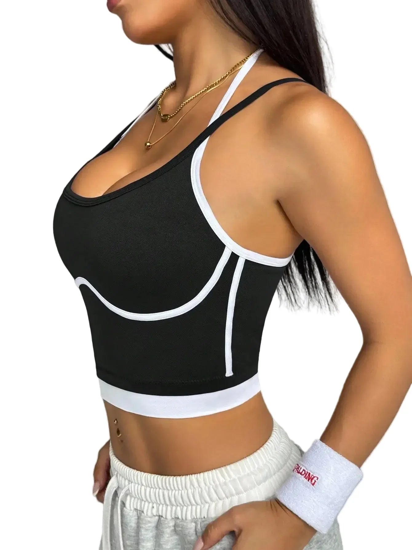 Women’s Supportive Color Block Workout Top