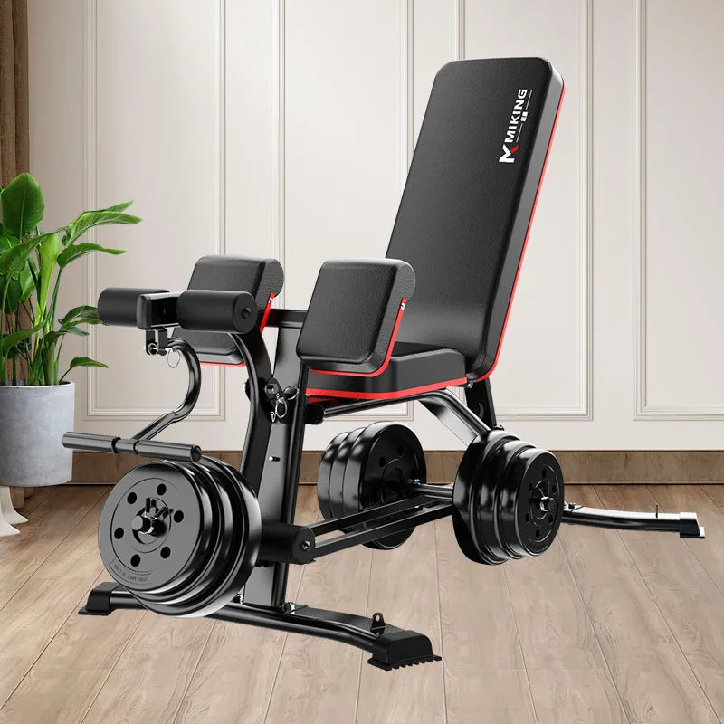 Multi-Function Weightlifting Bench for Home Fitness Training