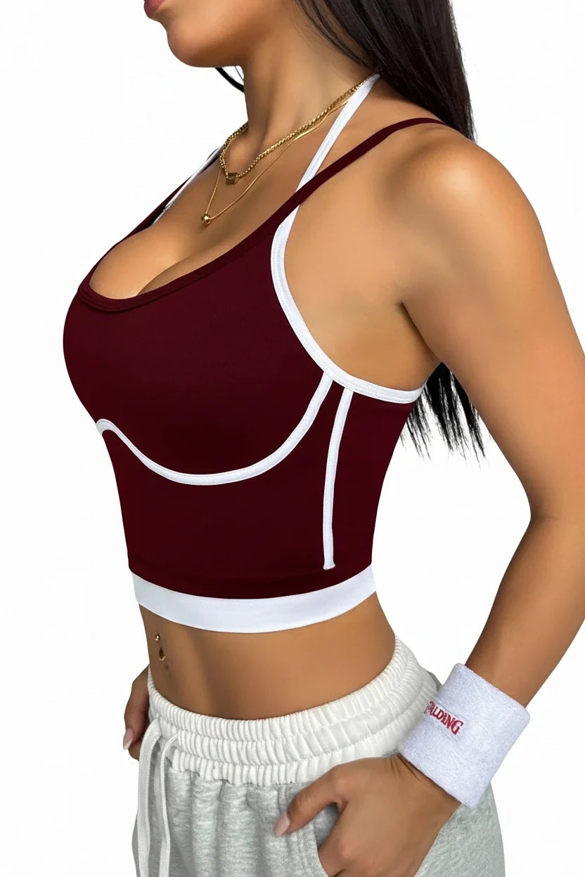 Women’s Supportive Color Block Workout Top