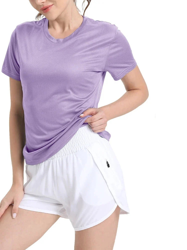 Women's Quick Dry Compression T Shirt for Gym & Run
