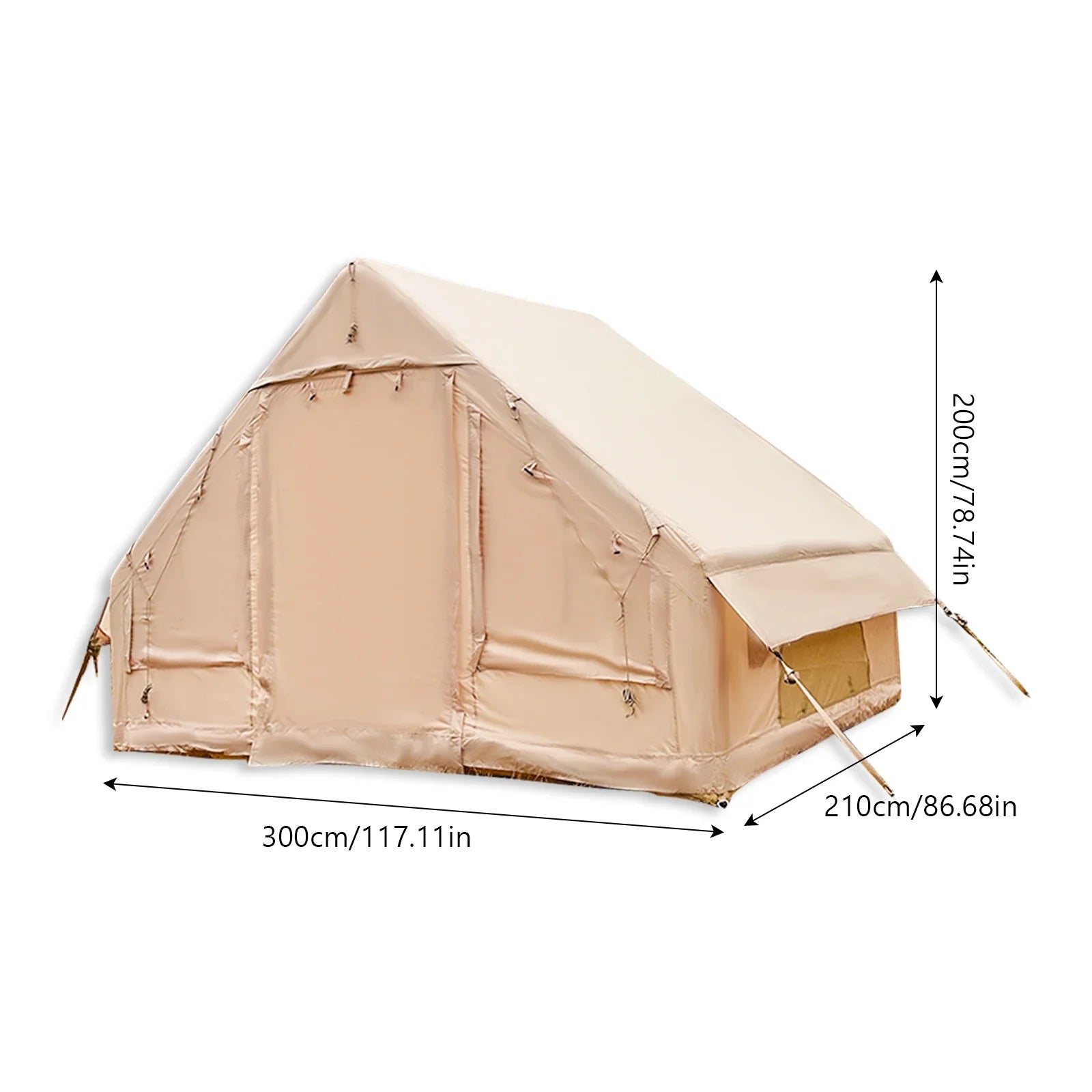 Pakicetus Inflatable Camping Tent Quick Setup Air Frame Shelter