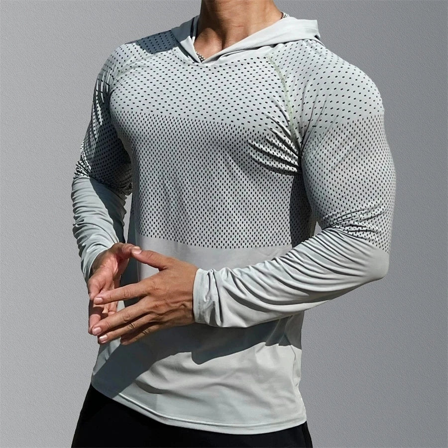 Men's Athletic Hoodies & Joggers for Outdoor Training