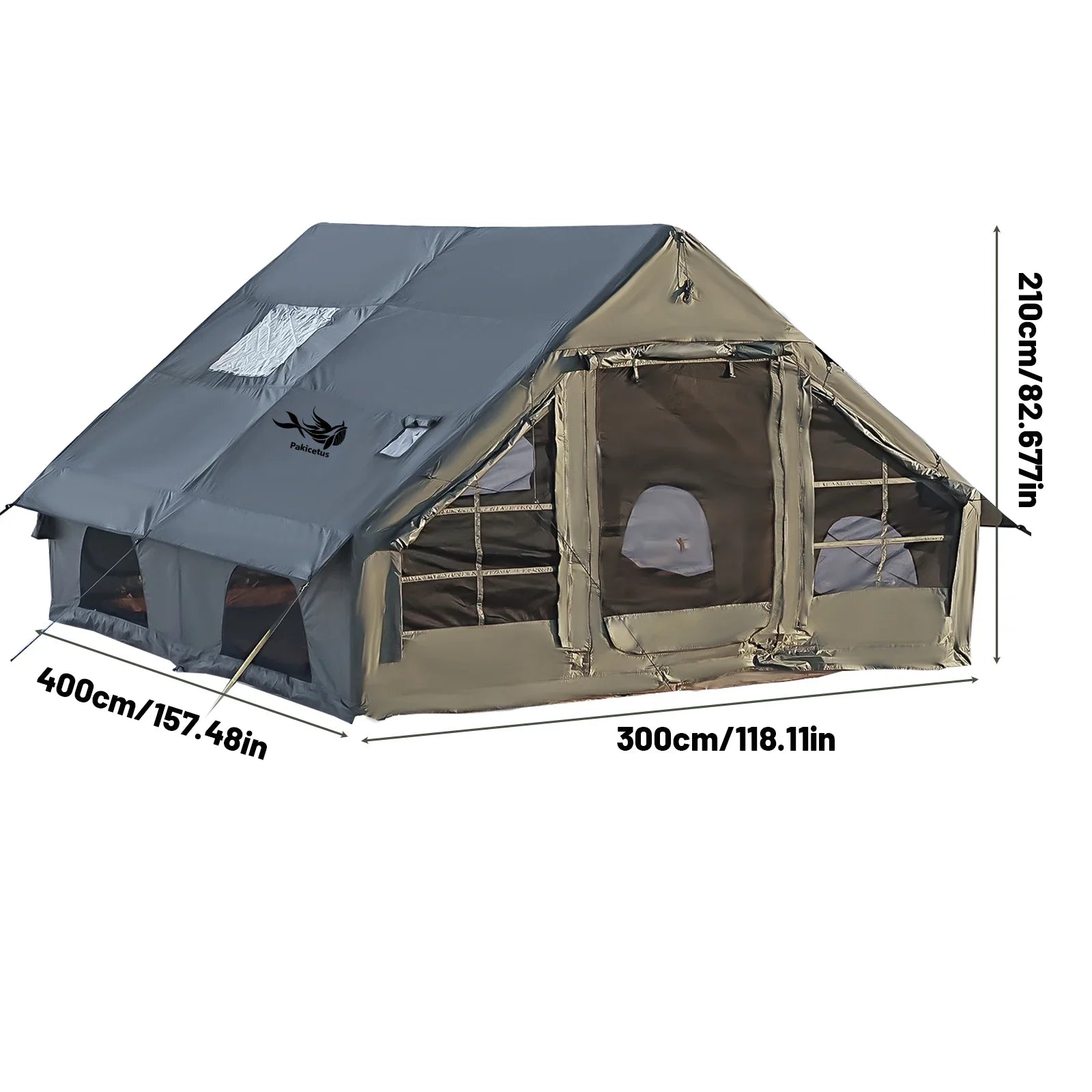 Pakicetus Inflatable Camping Tent Quick Setup Air Frame Shelter