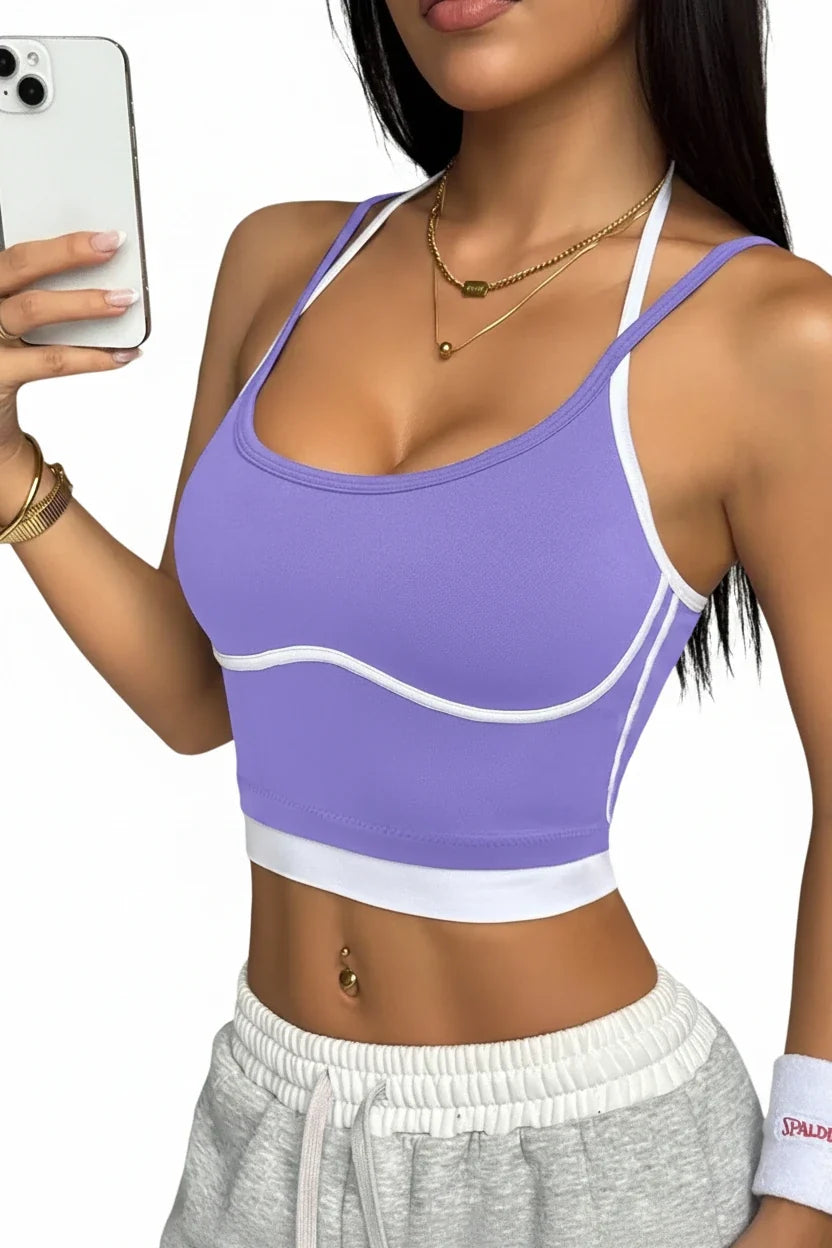 Women’s Supportive Color Block Workout Top