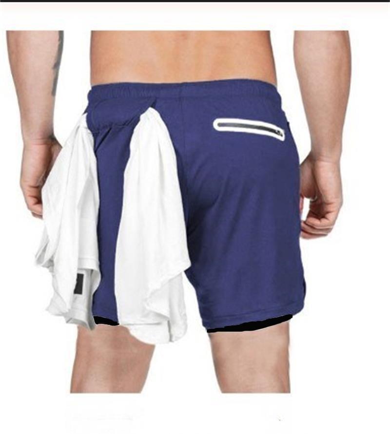 Men's Camo 2-in-1 Quick Dry Running Gym Shorts