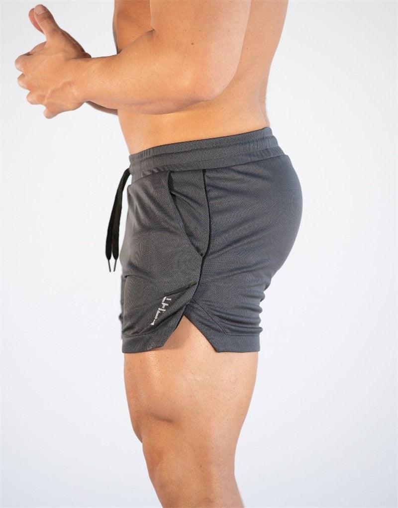 Men's Quick Dry Compression Gym Training Shorts with Pockets