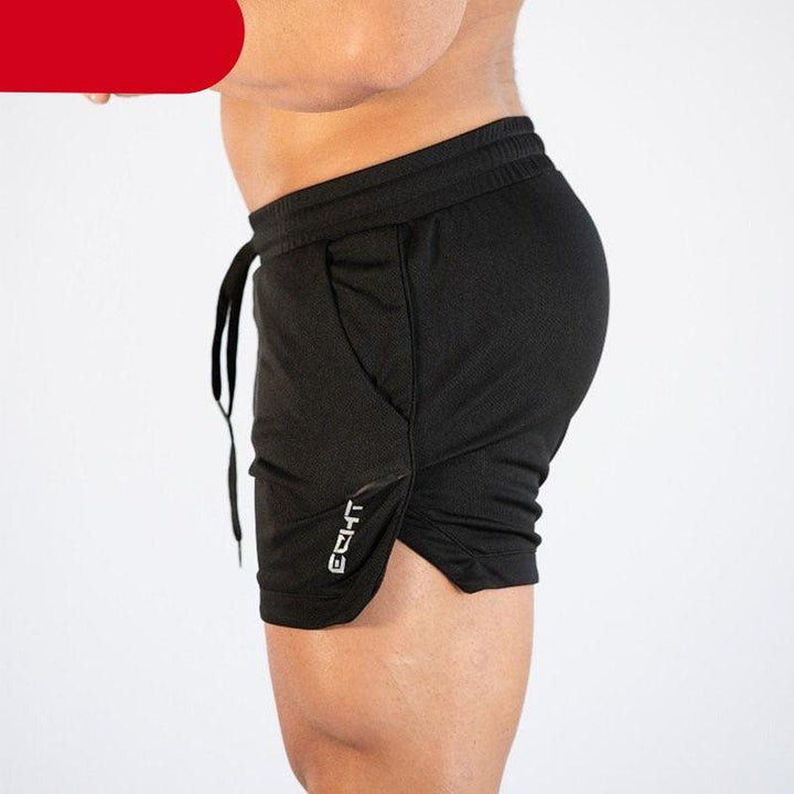 Men's Quick Dry Compression Gym Training Shorts with Pockets